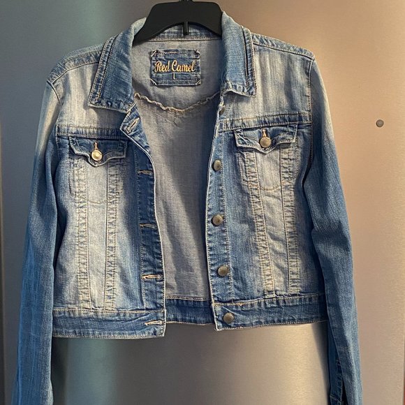 Red Camel Jean Jacket Size L - Picture 1 of 1